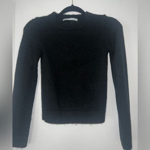 Zara Cropped Black Sweater